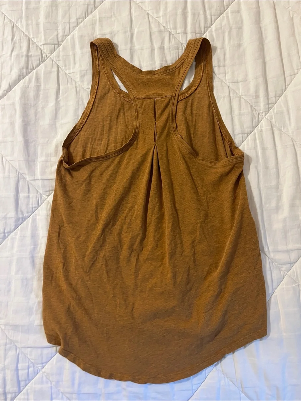 Lululemon love tank pleated— mustard yellow